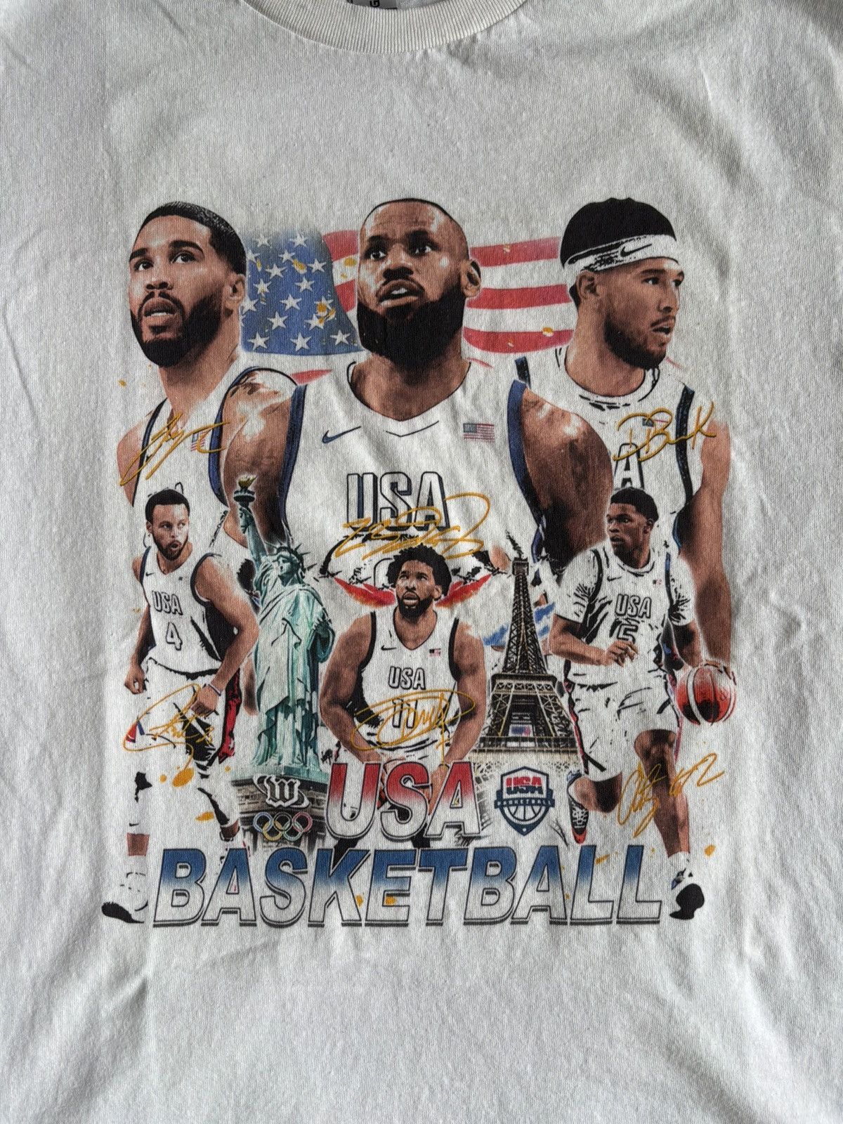 Gildan USA Basketball Paris Olympics Tshirt Size US M / EU 48-50 / 2 - 2 Thumbnail