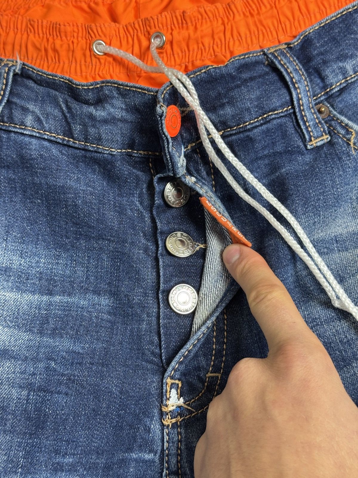 Dsquared2 RARE Dsquared2 Distressed Beach Shorts Y2K Japanese Jeans Size US 32 / EU 48 - 11 Thumbnail
