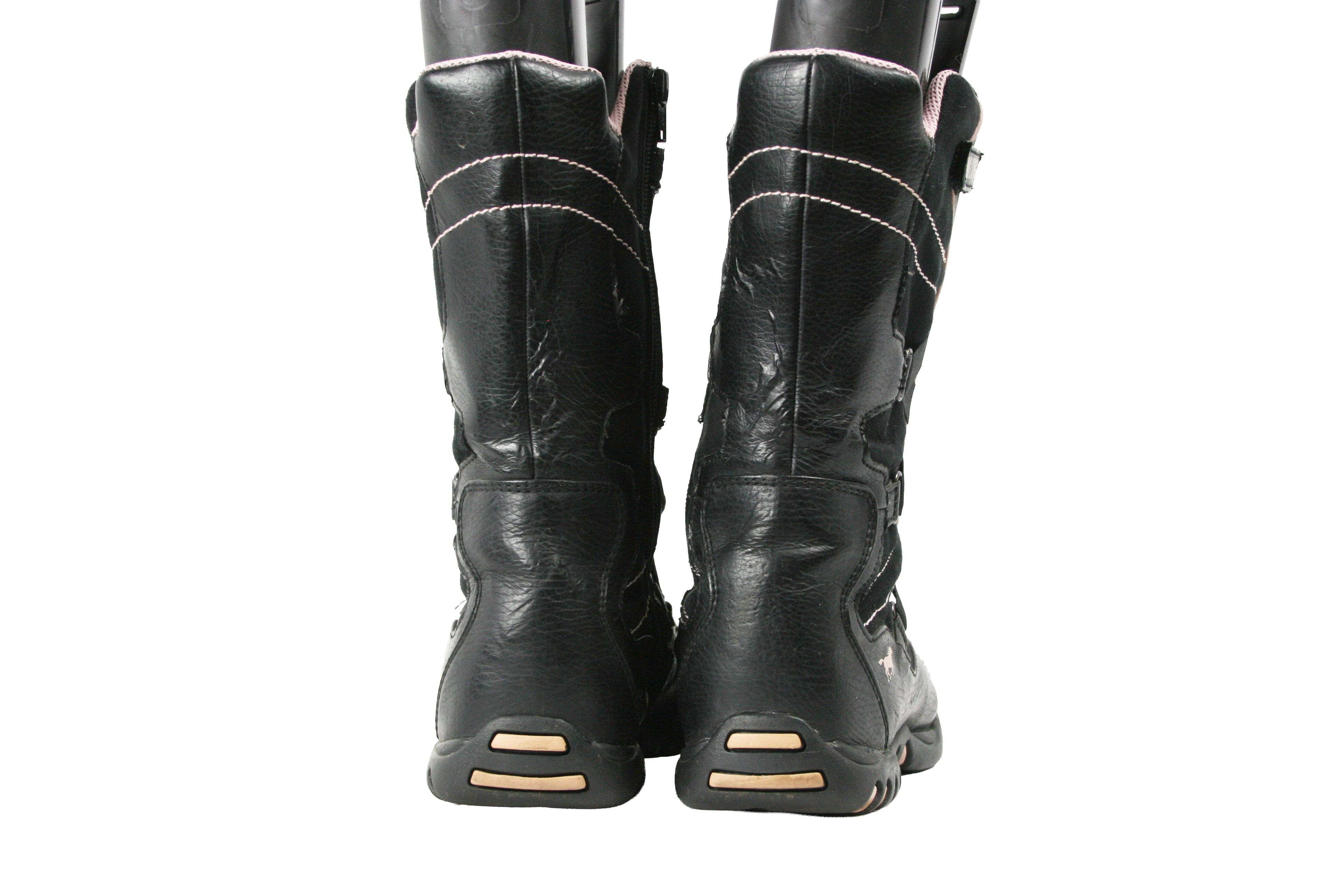 Mustang 00S Y2K Moto Biker Strap Boots Vintage Size US 10 / IT 40 - 14 Thumbnail