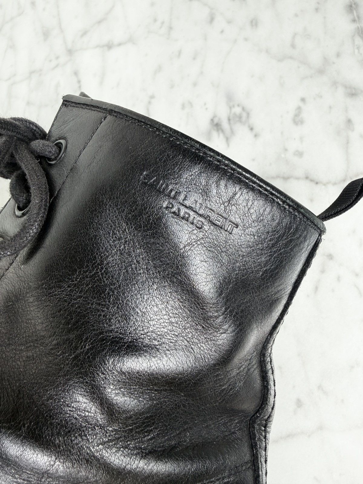 Hedi Slimane × Saint Laurent Paris FW15 Saint Laurent Paris Hedi Zipper Ranger Combat Boots Size US 8 / EU 41 - 11 Thumbnail