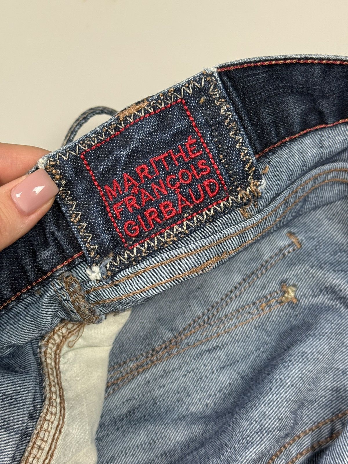 Marithe + Francois Girbaud Marithe Francois Girbaud Vintage Avant-Garde Denim Jeans Size US 32 / EU 48 - 16 Thumbnail