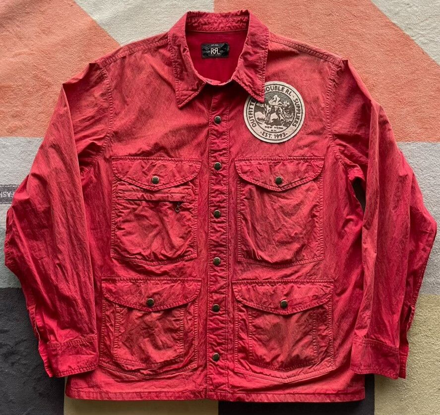 RRL Ralph Lauren vintage nylon hunting jacket in watermelon red Size US M / EU 48-50 / 2 - 1 Thumbnail