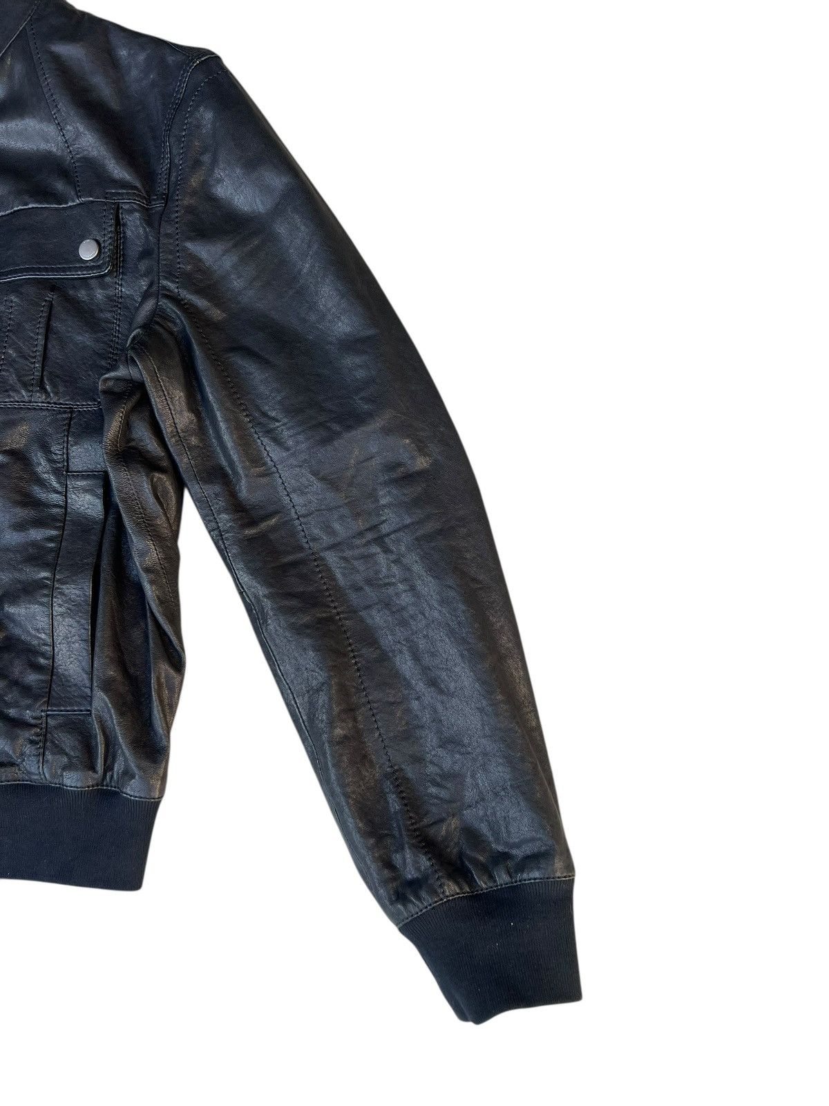 Hugo Boss Hugo Boss Italian Lamb Napa Leather Racer Jacket Size US M / EU 48-50 / 2 - 11 Thumbnail