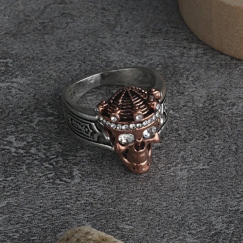 Jewelry × Vintage Classic Crown Skull Ring Size ONE SIZE - 2 Thumbnail
