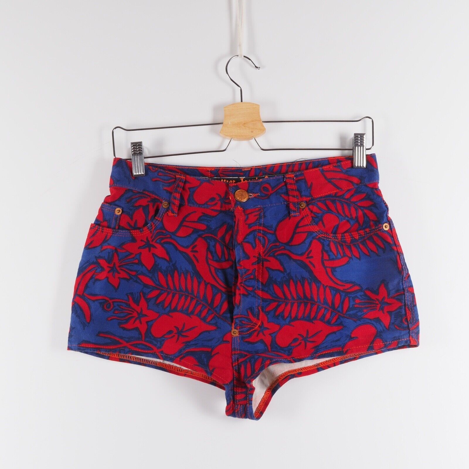 Jean Paul Gaultier Jean Paul Gaultier Vintage Floral Denim Shorts Size 30" / US 8 / IT 44 - 2 Thumbnail