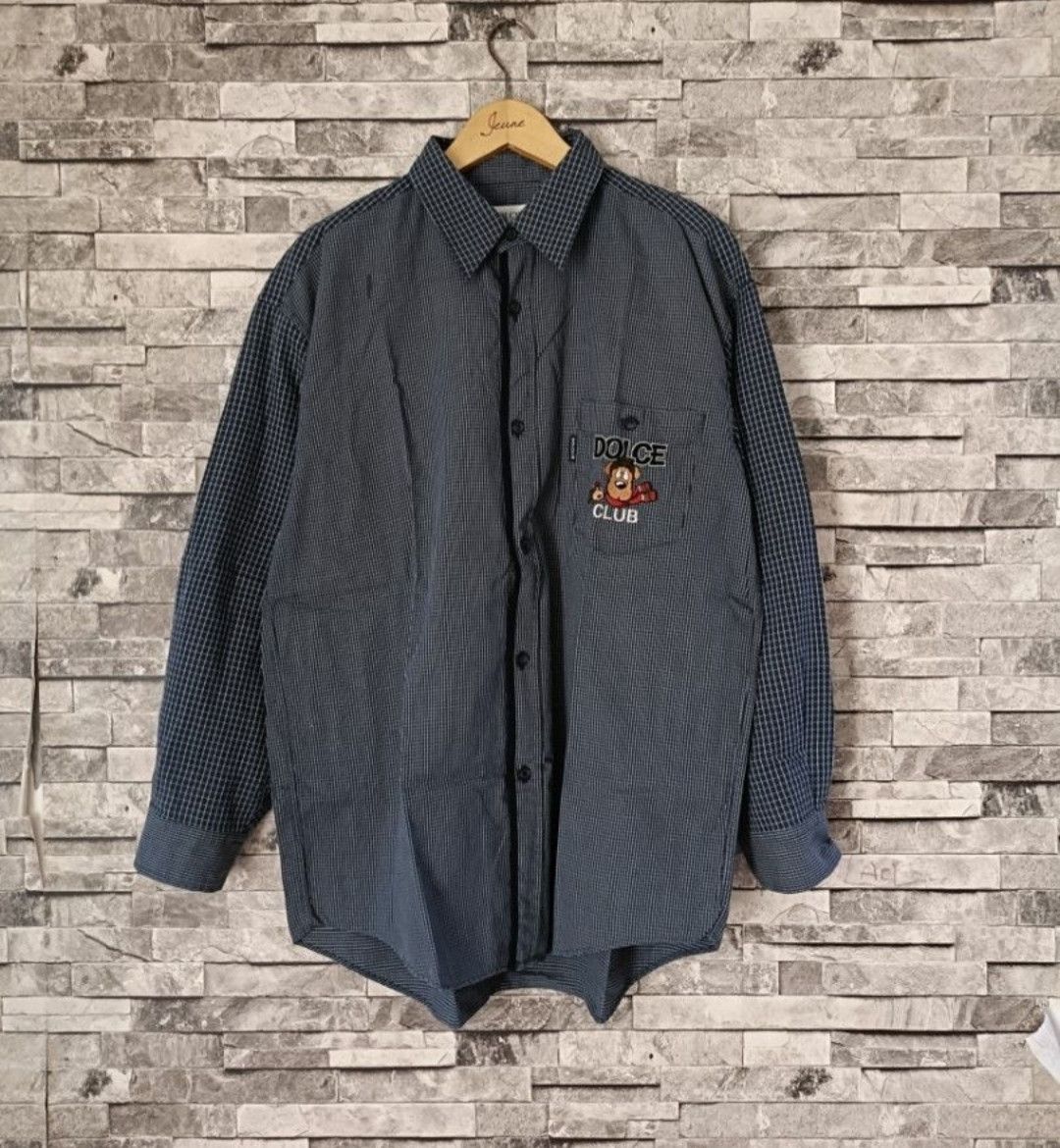 Japanese Brand Vintage dolce club gingham shirt Size US XXL / EU 58 / 5 - 1 Thumbnail