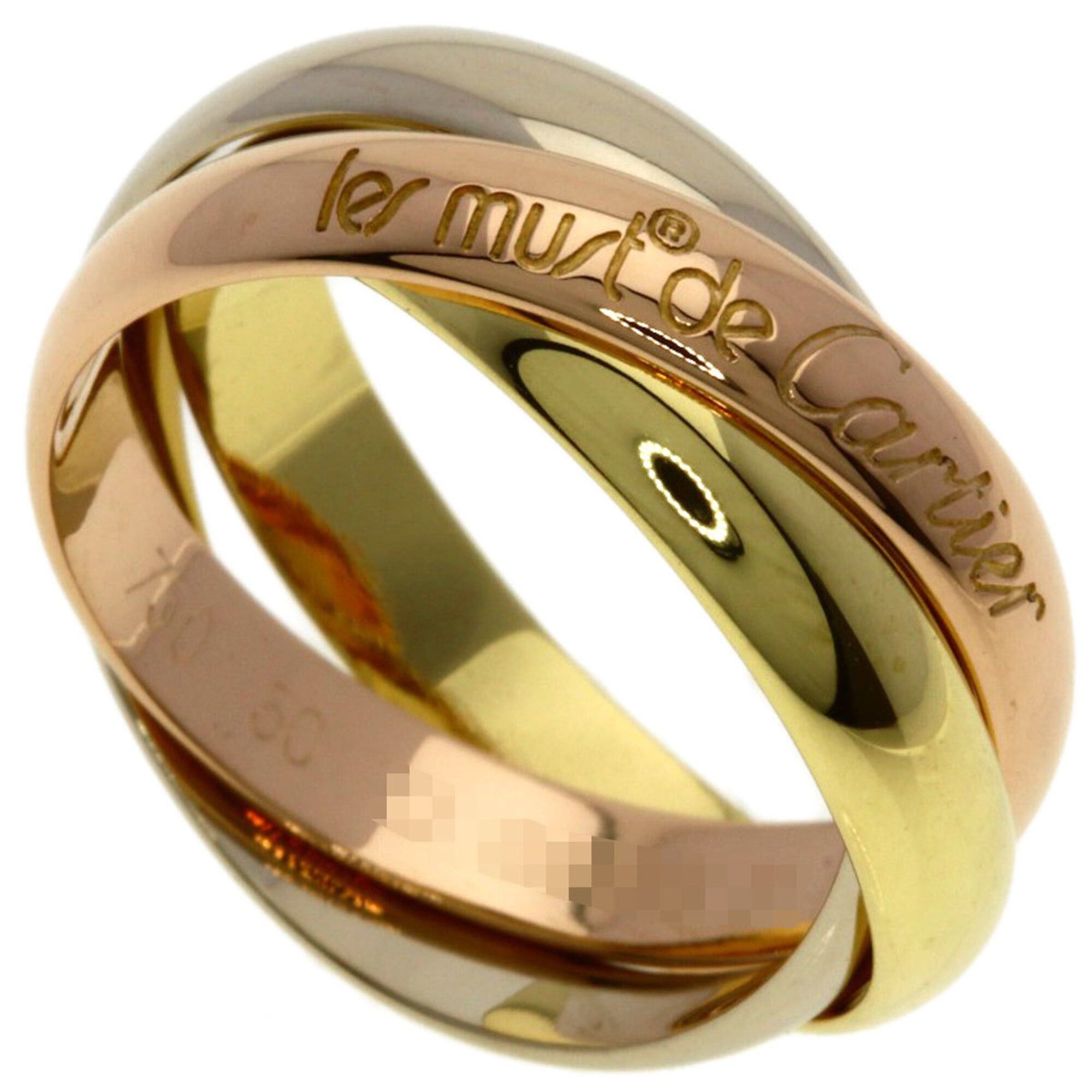 Cartier Cartier Trinity #50 Ring - 18K Yellow Gold/18K White Pink Gold Women's CARTIER Size ONE SIZE - 1 Thumbnail