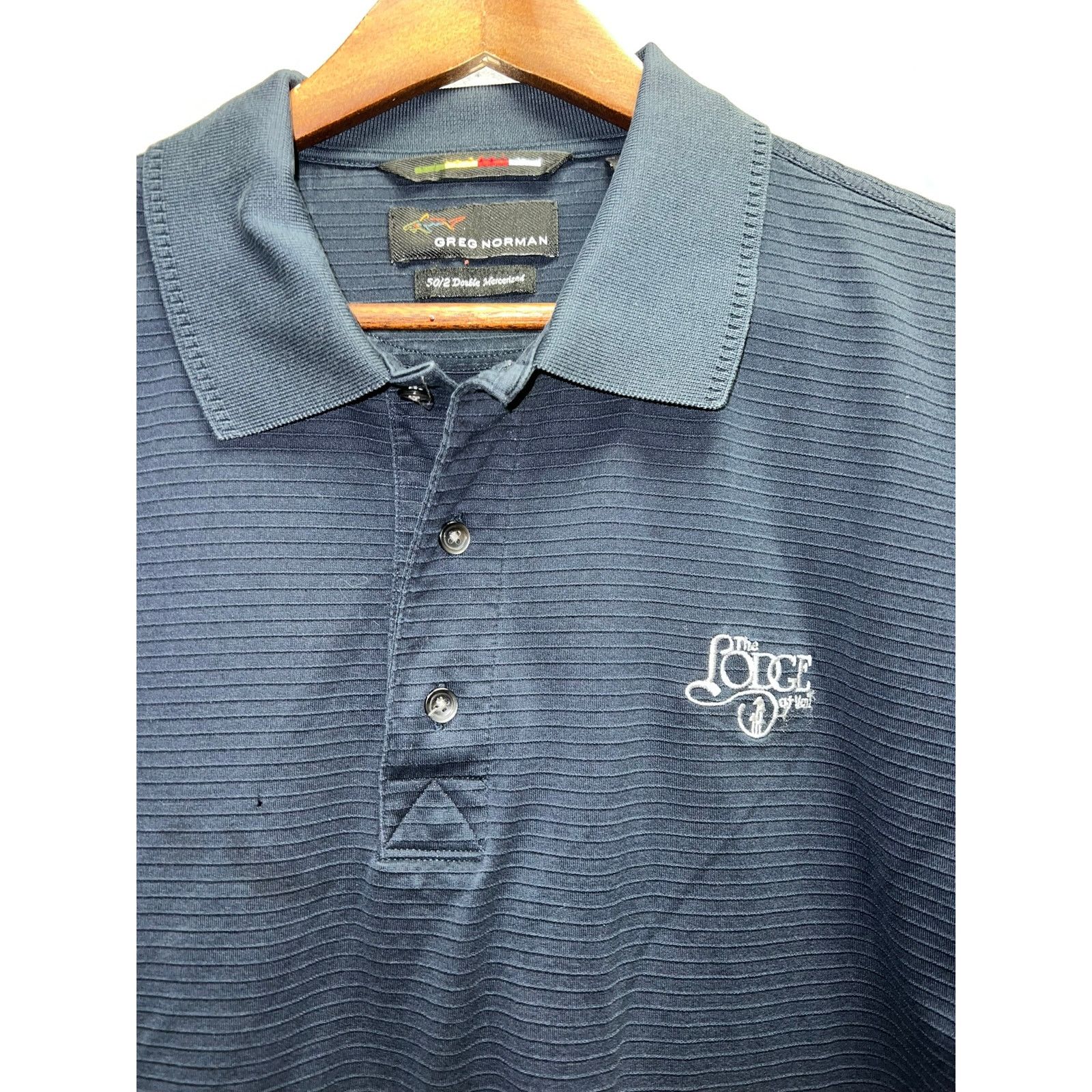 Greg Norman Greg Norman The Lodge Of Vail Blue Polo Shirt 50/2 Golf Top Size US L / EU 52-54 / 3 - 2 Thumbnail