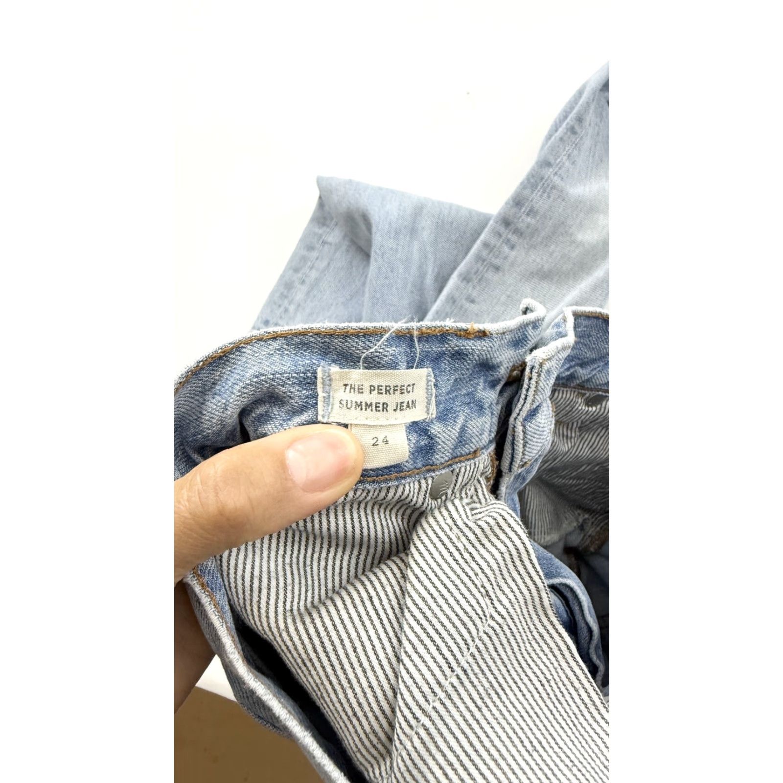Madewell VINTAGE Not Applicable Madewell Jeans Women’s 24 Light Wash Straight Leg High Rise Denim Pants Summer Womens Size 42" / US 20 - 6 Thumbnail