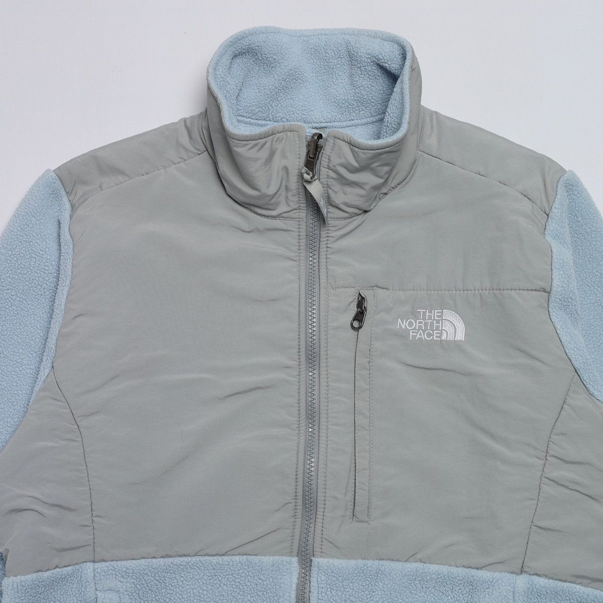 The North Face The North Face Blue Fleece Zip Nylon Jacket Size M / US 6-8 / IT 42-44 - 4 Thumbnail