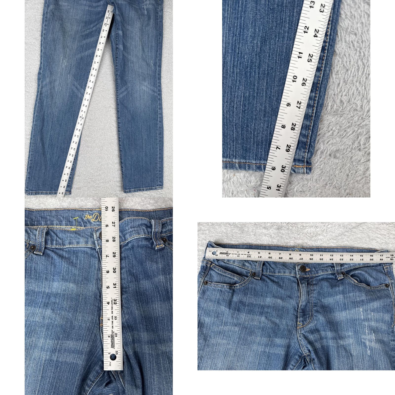 Old Navy Old Navy The Diva Jeans Womens 14 Blue Medium Wash Straight Leg Stretch Denim Size 36" / US 14 / IT 50 - 8 Thumbnail
