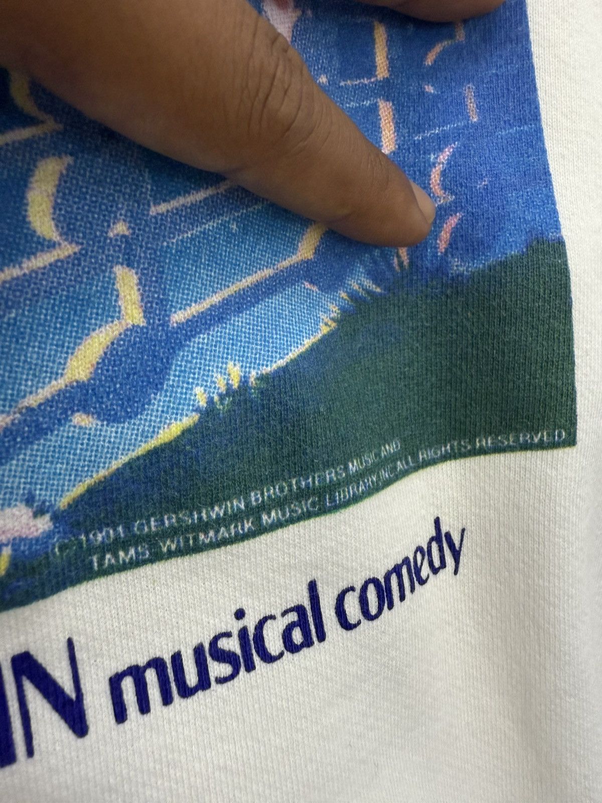 Vintage 🔥 Vintage 90's THE NEW GERSHWIN MUSICAL COMEDY SWEATSHIRTS Size US S / EU 44-46 / 1 - 5 Thumbnail