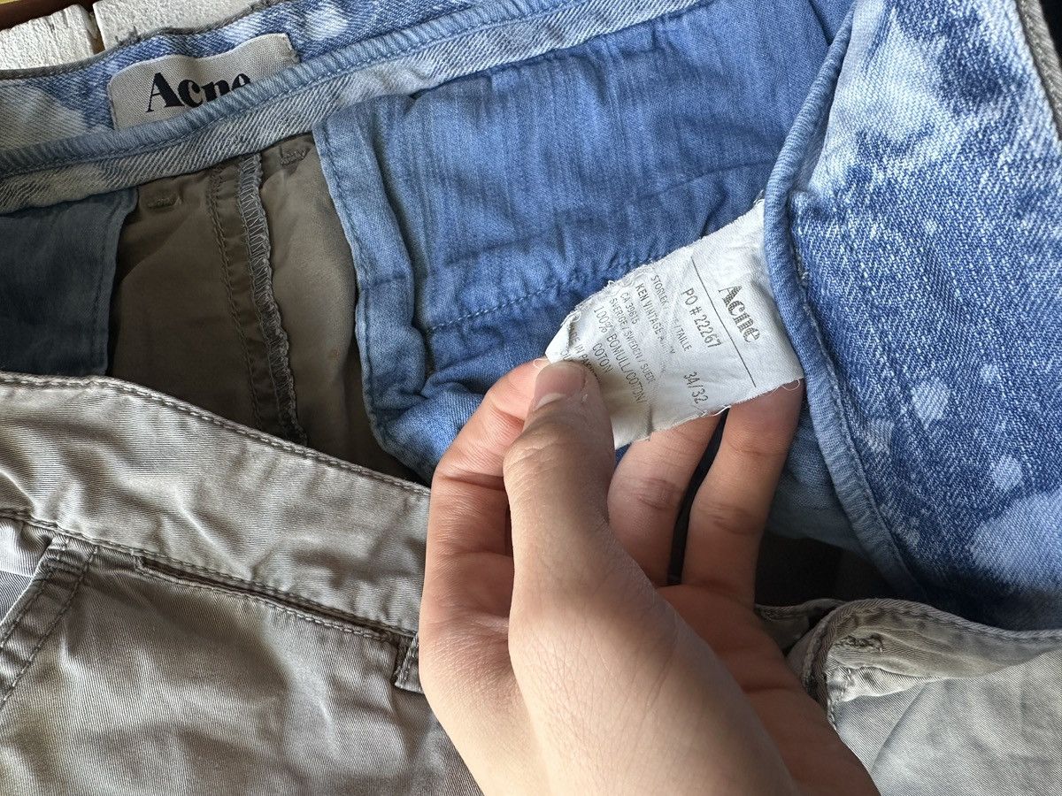 Acne Studios 🚨 ACNE RARE MEN GRAY CARGO PANTS ACNE STUDIOS VNTG Size US 34 / EU 50 - 6 Thumbnail