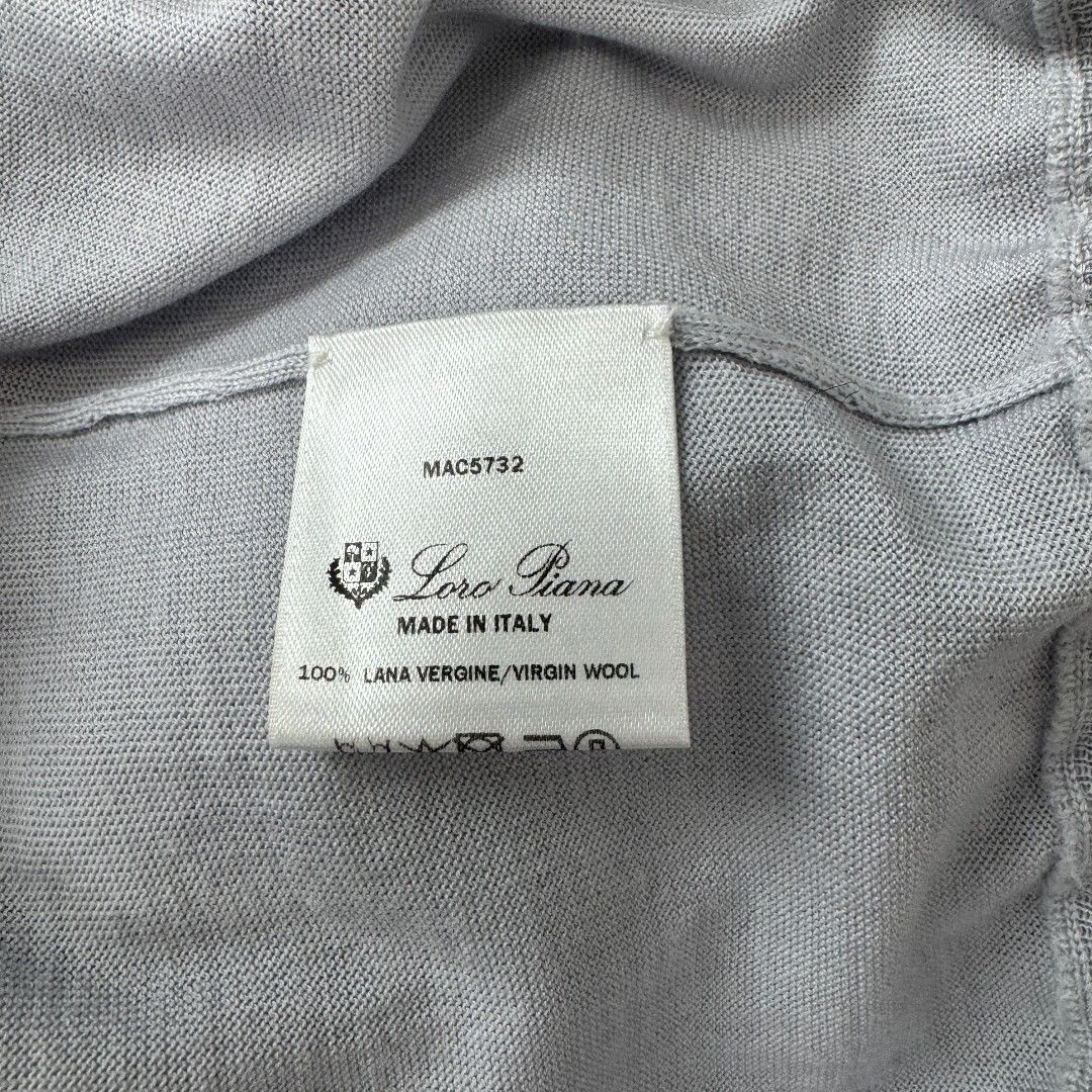 Loro Piana Crew Neck Sweater, Size 54, Grey, Luxury Style Size US XL / EU 56 / 4 - 5 Thumbnail