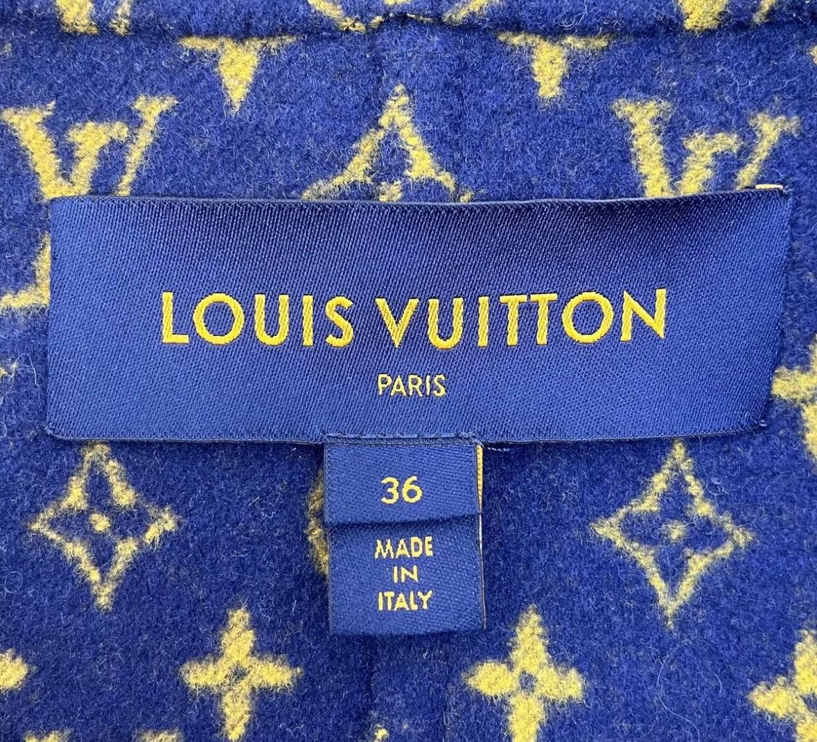 Louis Vuitton Louis Vuitton Blue leather label wool hooded coat Size US S / EU 44-46 / 1 - 7 Thumbnail