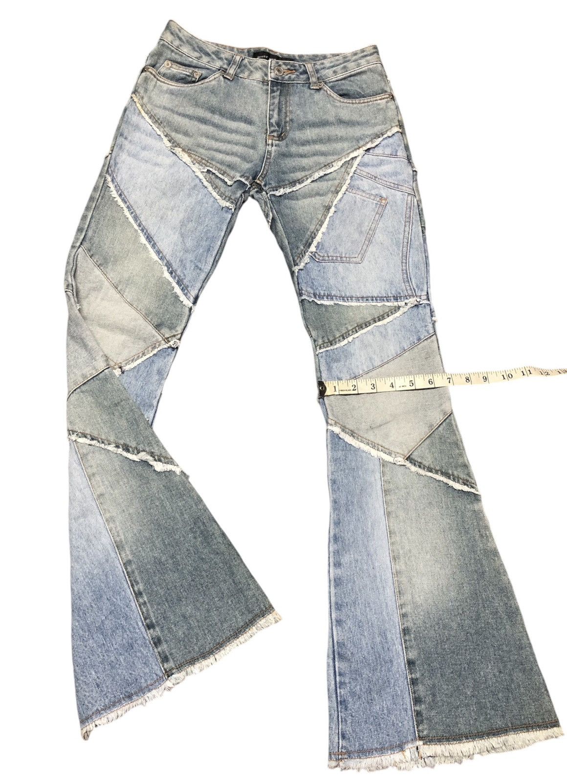 Other VINTAGE JOUER AUX ECHECH HAGI DENIM FLARED JEANS Size 28" / US 6 / IT 42 - 2 Thumbnail