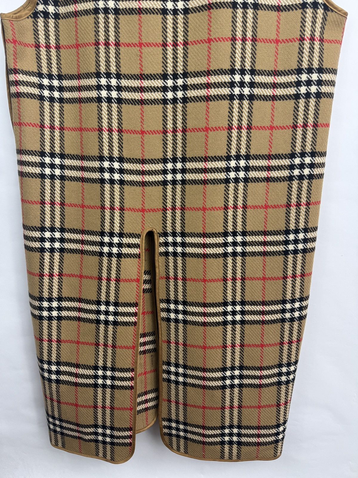 Burberry 🇬🇧 Vintage 90s Burberry Nova Check Wool Vest Liner Sleeveless Size US M / EU 48-50 / 2 - 10 Thumbnail