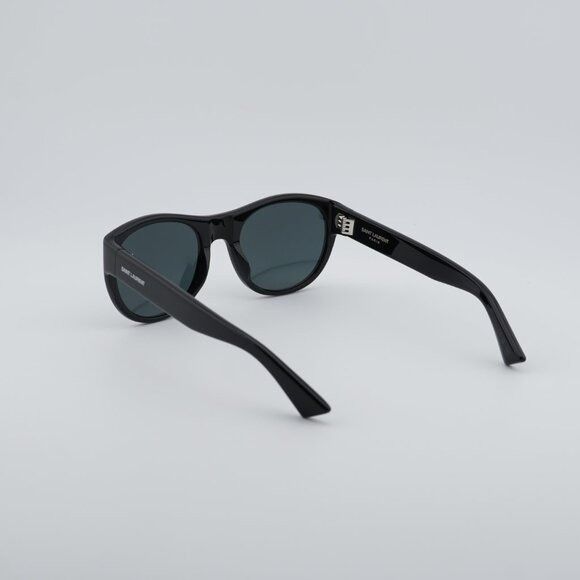 Saint Laurent Paris Saint Laurent SL 798 MAXIME 001 Sunglasses Black Oval Frame Size ONE SIZE - 4 Thumbnail