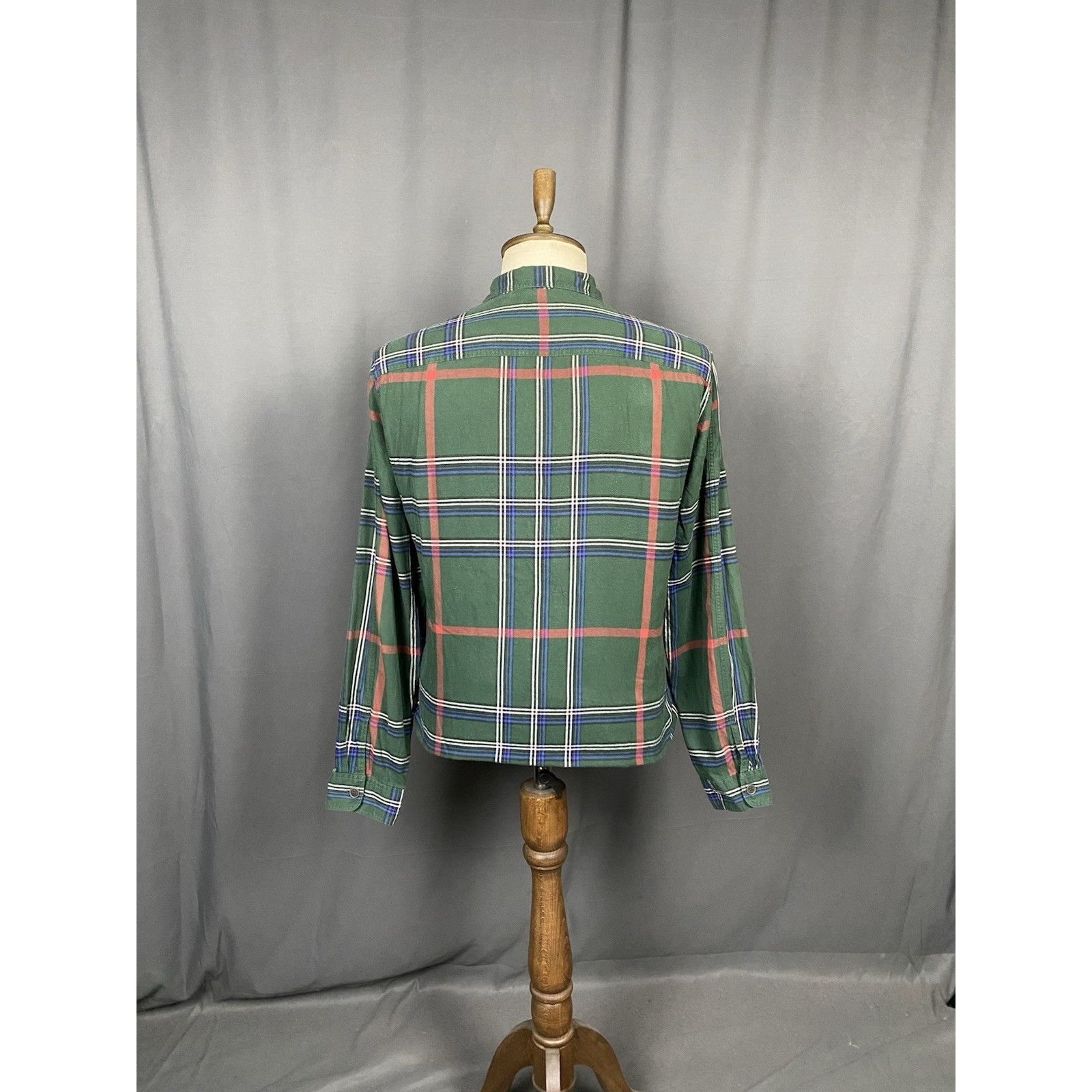 Burberry Burberry Brit Nova Check Men's Green Checked Longsleeve Flan Size US XL / EU 56 / 4 - 7 Thumbnail