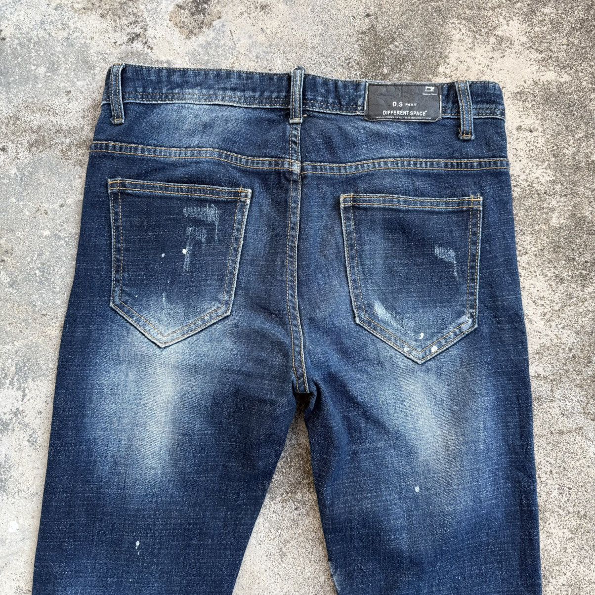 Japanese Brand VINTAGE DIFFERENT SKINNY RIPPED JEAN DENIM PANTS Size US 31 - 8 Thumbnail