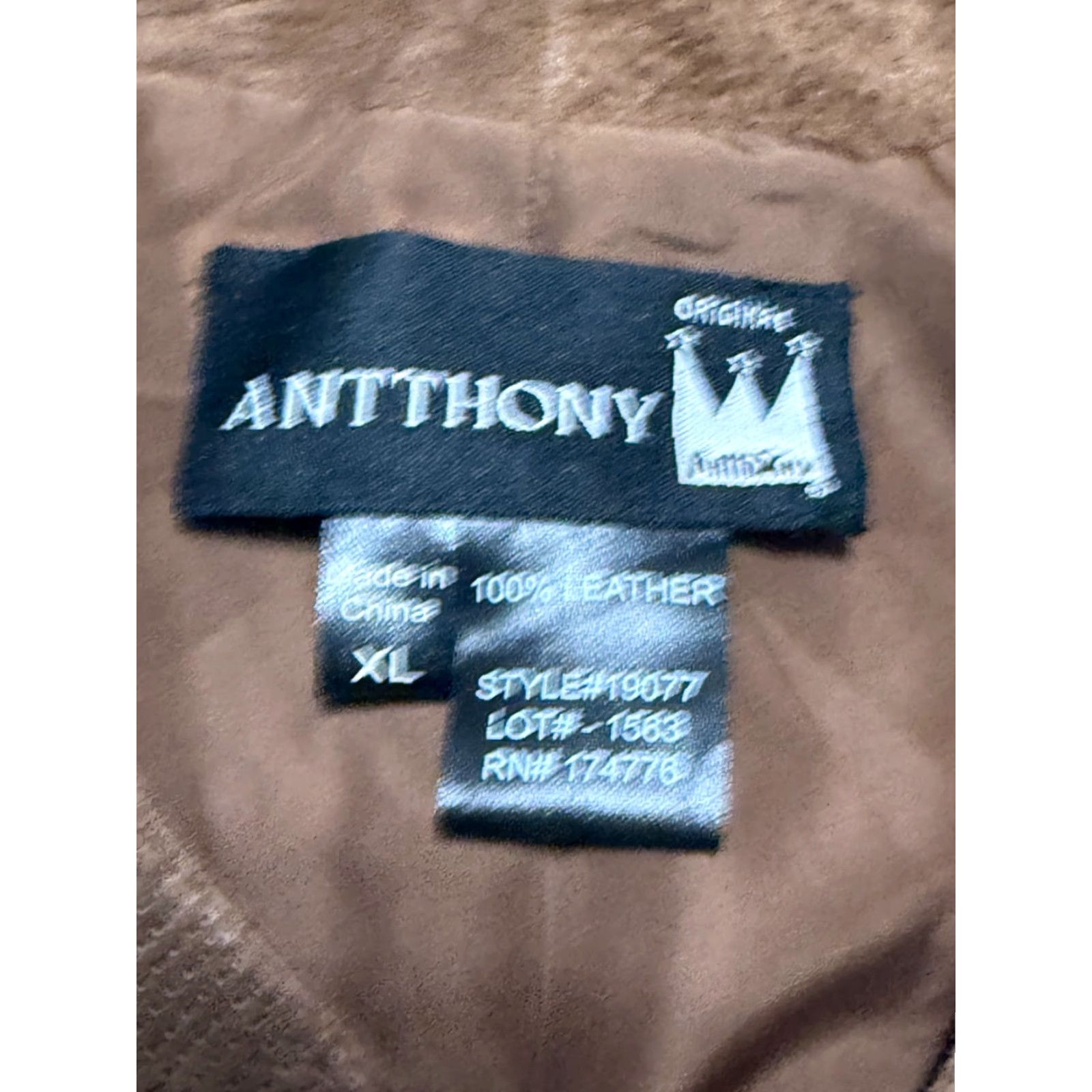 Vintage VINTAGE Antthony Jacket Women's XL Brown Zip Pockets Full Zip Moto 100% Leather Womens Leather Jacket Size XL / US 12-14 / IT 48-50 - 5 Thumbnail