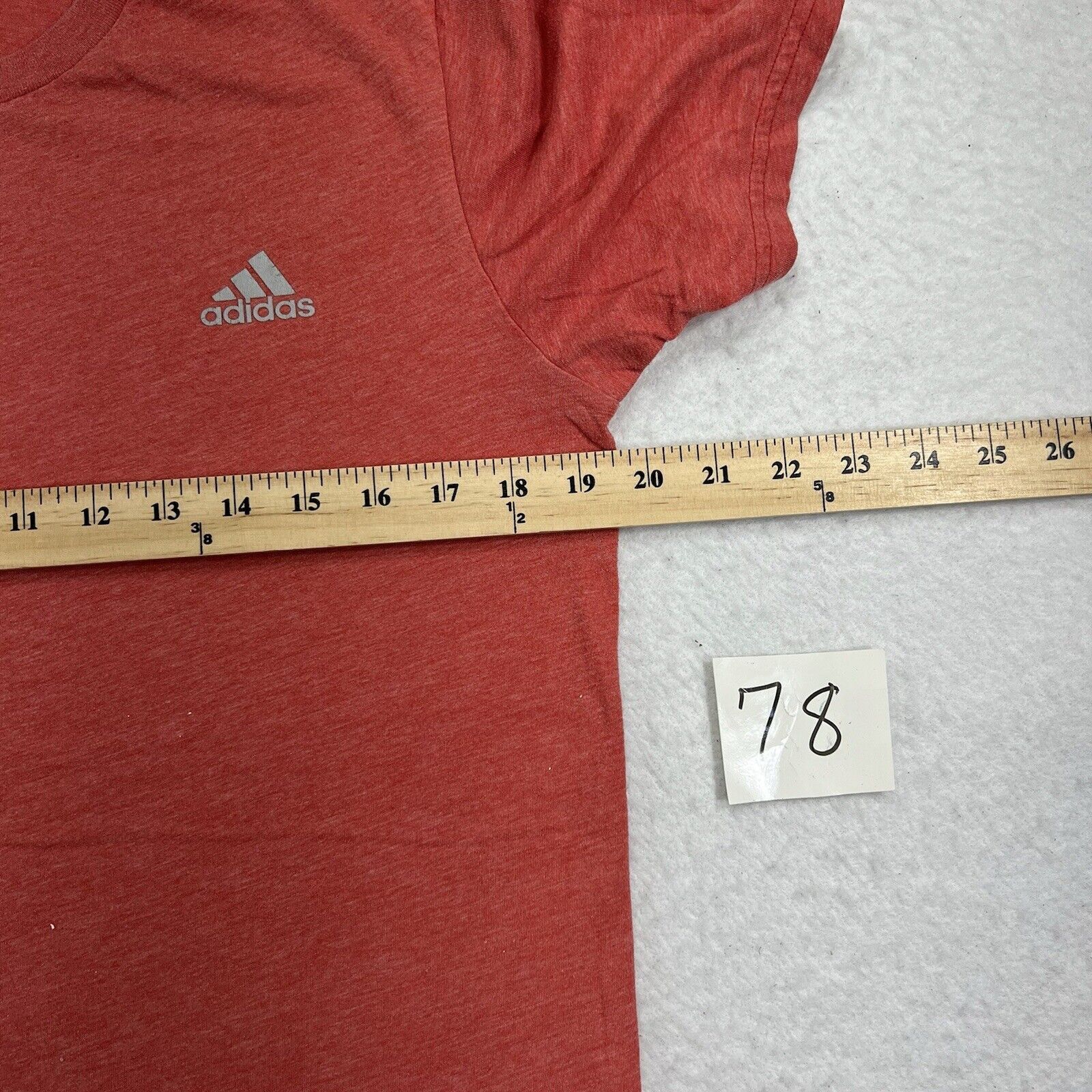 Adidas Adidas Medium Light Red Athletic Lightweight T Shirt Size US M / EU 48-50 / 2 - 7 Thumbnail