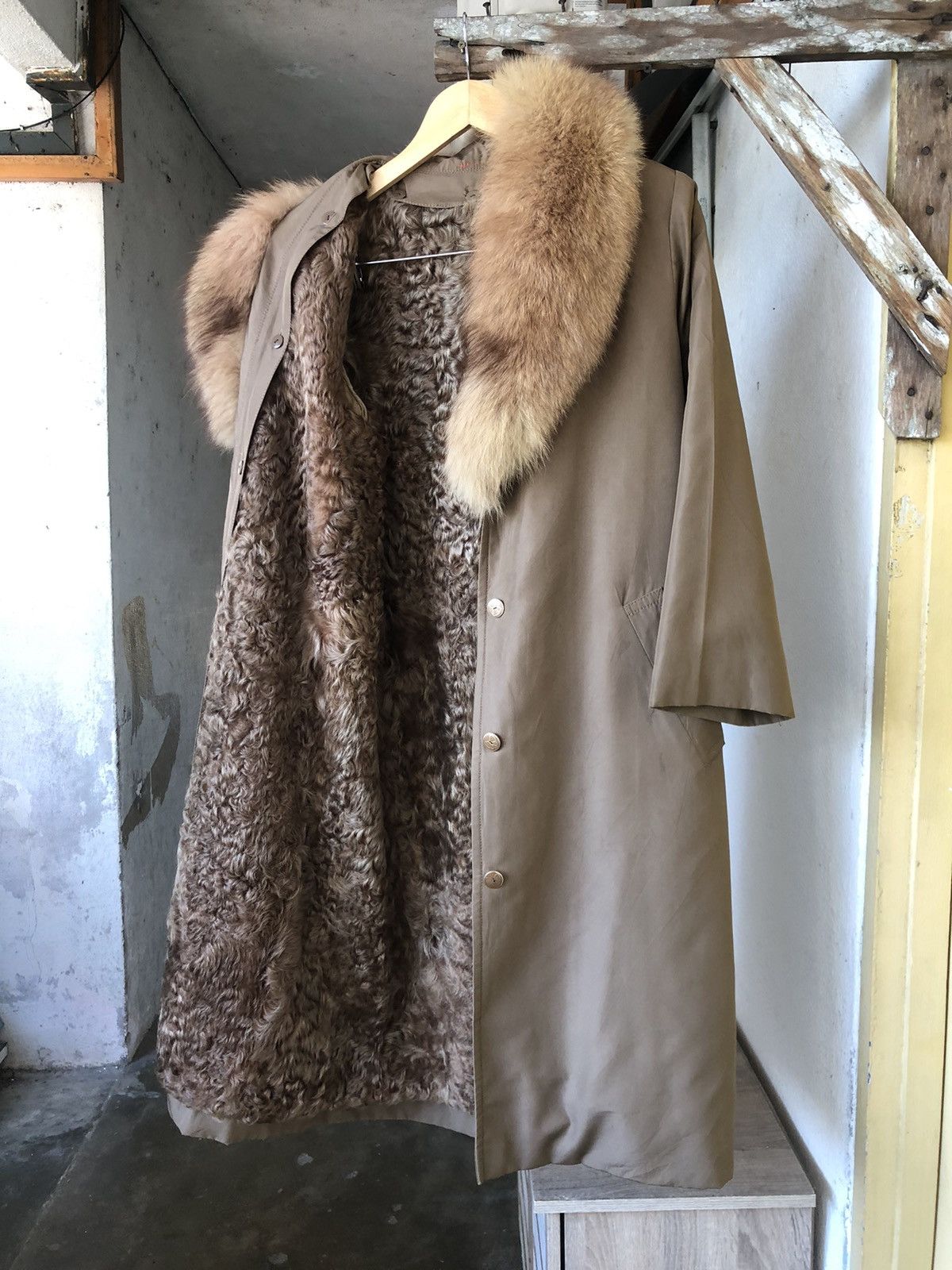Japan Made🔥 Hanae Mori Fourrure Fur Long Coat