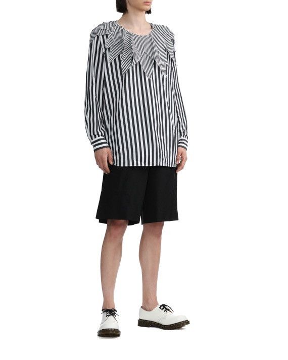 Comme des Garcons × Comme des Garcons Homme Plus Comme des Garcons Homme Plus Zig Zag Collar Stripe Shirt M Size US M / EU 48-50 / 2 - 8 Thumbnail