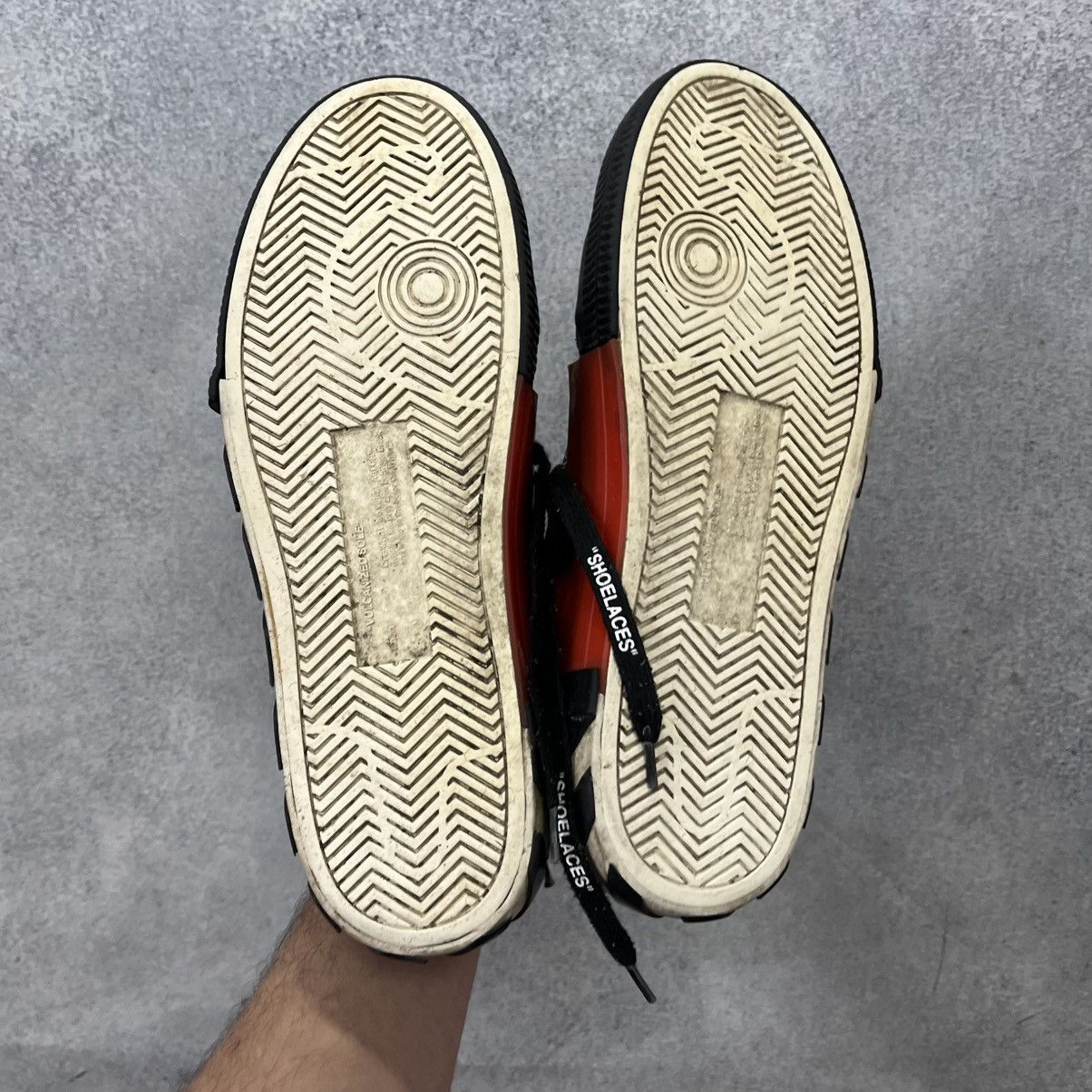 Off-White Off white vulcanized sneakers shoes Black Size US 11 / EU 44 - 11 Thumbnail