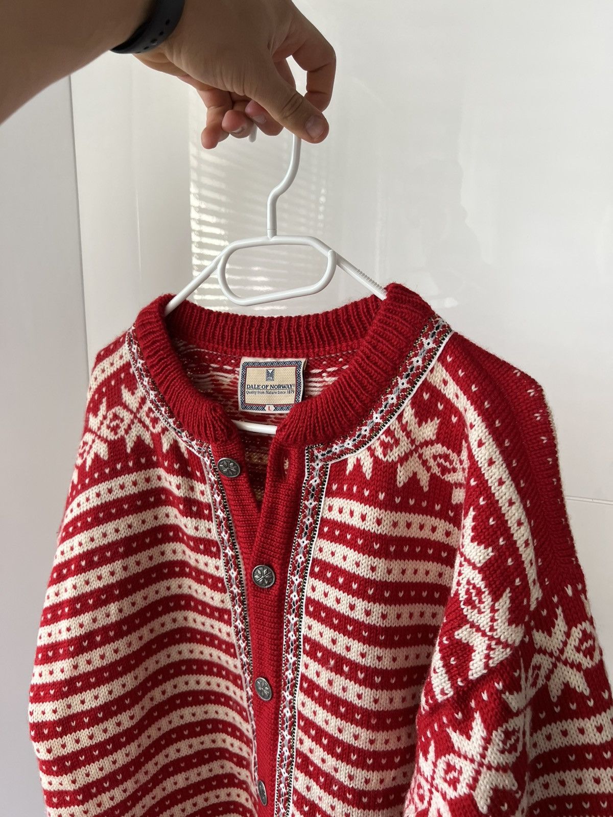 Vintage ‼️Vintage Dale Of Norway Premium Wool Button Sweater Cardigan Size US L / EU 52-54 / 3 - 1 Thumbnail
