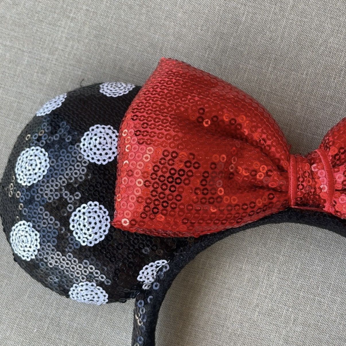 Disney Sequined Minnie Mouse Ears Size ONE SIZE - 6 Thumbnail