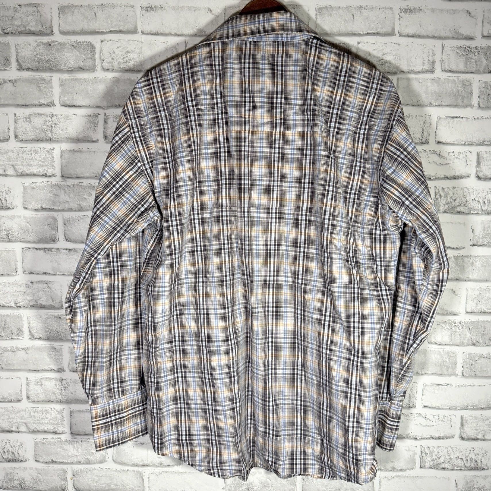 George George Strait Plaid Long Sleeve Snap Button Down Shirt Mens Size M Size US M / EU 48-50 / 2 - 5 Thumbnail