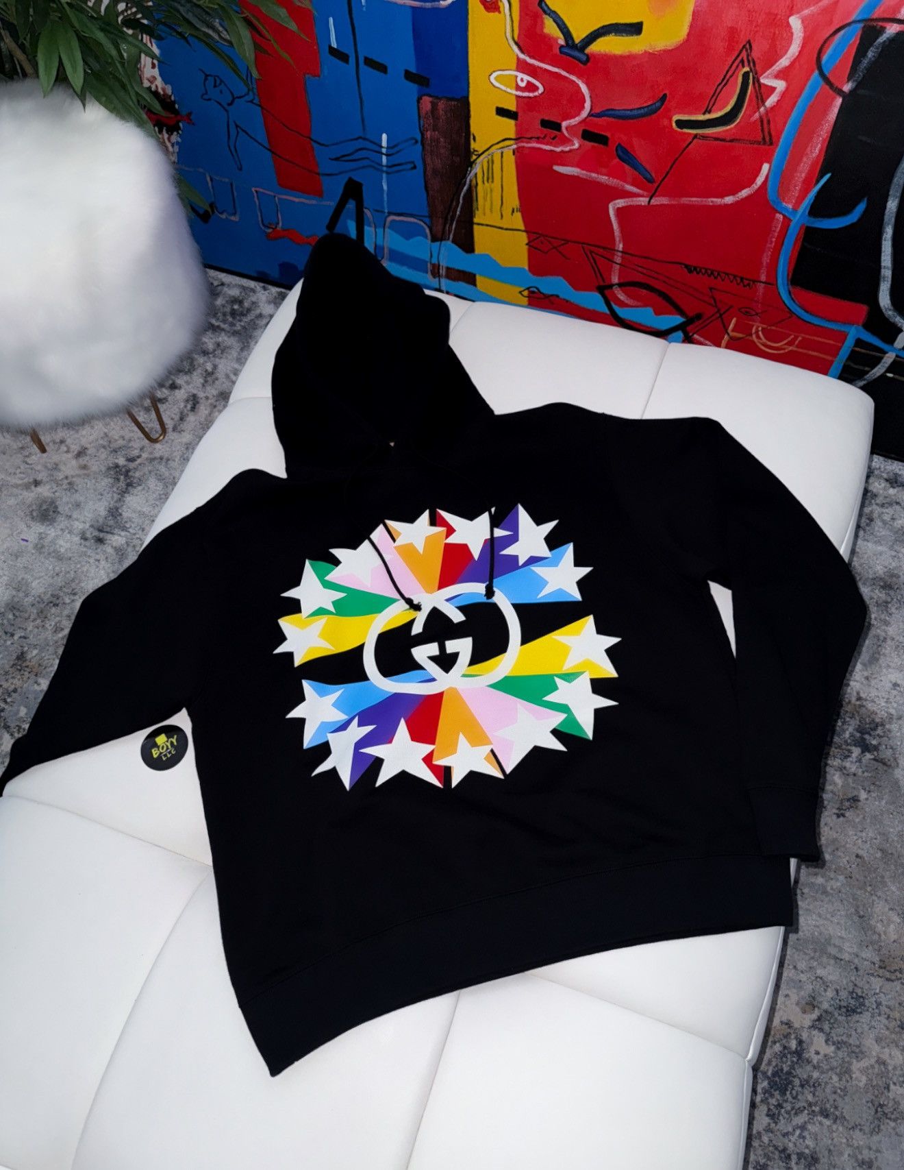 Gucci Gucci star print logo hoodie Size US XS / EU 42 / 0 - 1 Thumbnail