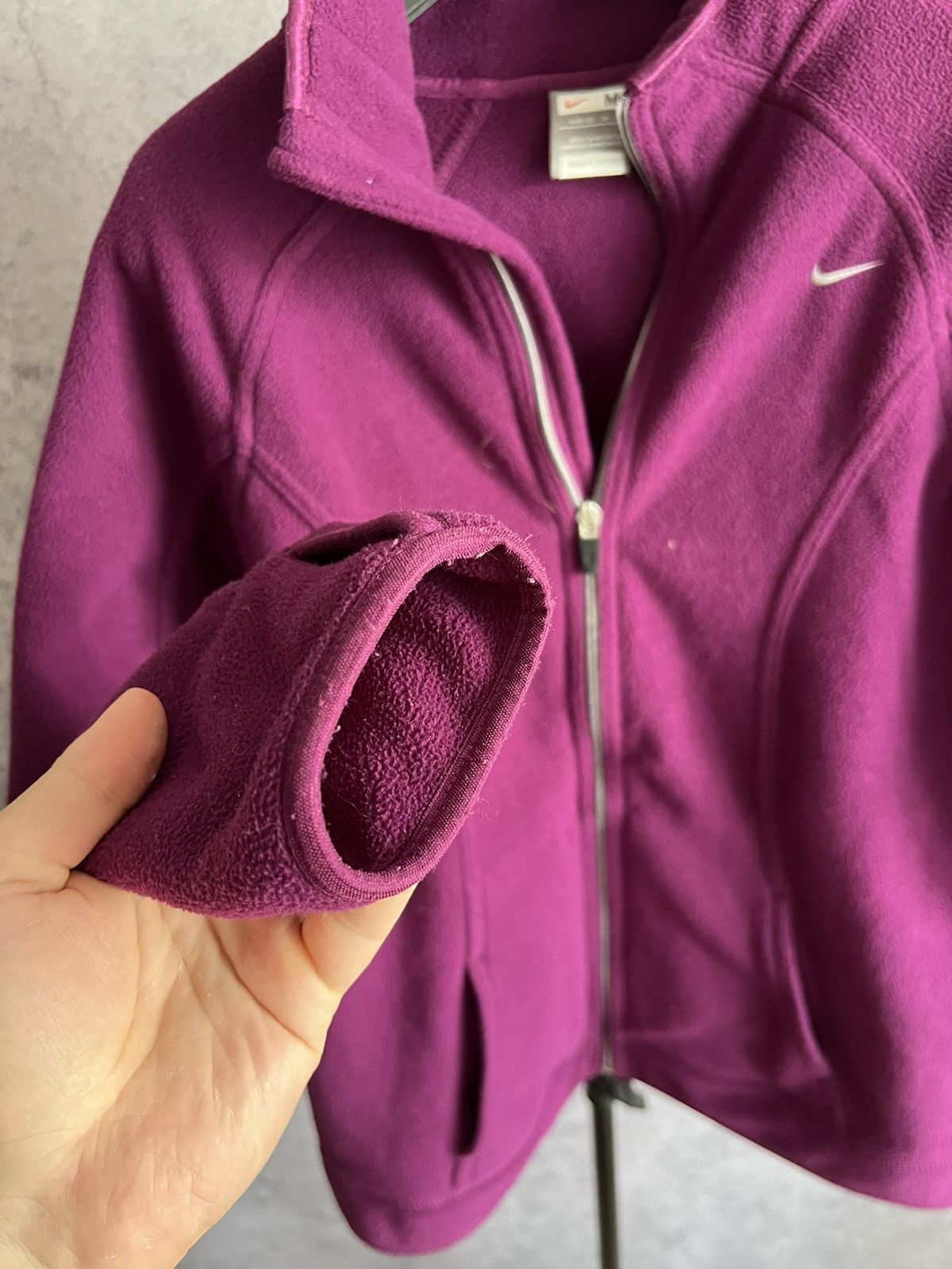 Nike Nike Retro Fleece Zip Up Jacket Mini Swoosh Sweater Size M / US 6-8 / IT 42-44 - 10 Thumbnail