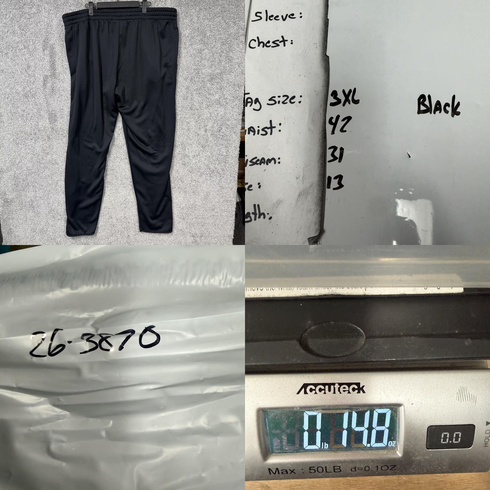 Under Armour Under Armour Sweatpants 3XL 42x31 Black Men Sweatpants Pockets Drawstring Relaxed Fit Fleece Gym & Training Athletic Wear Size US 39 - 9 Thumbnail