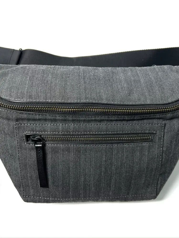 Dries Van Noten Dries Van Noten 19AW Stripes Wool Utility Bag-2505 Size ONE SIZE - 2 Thumbnail