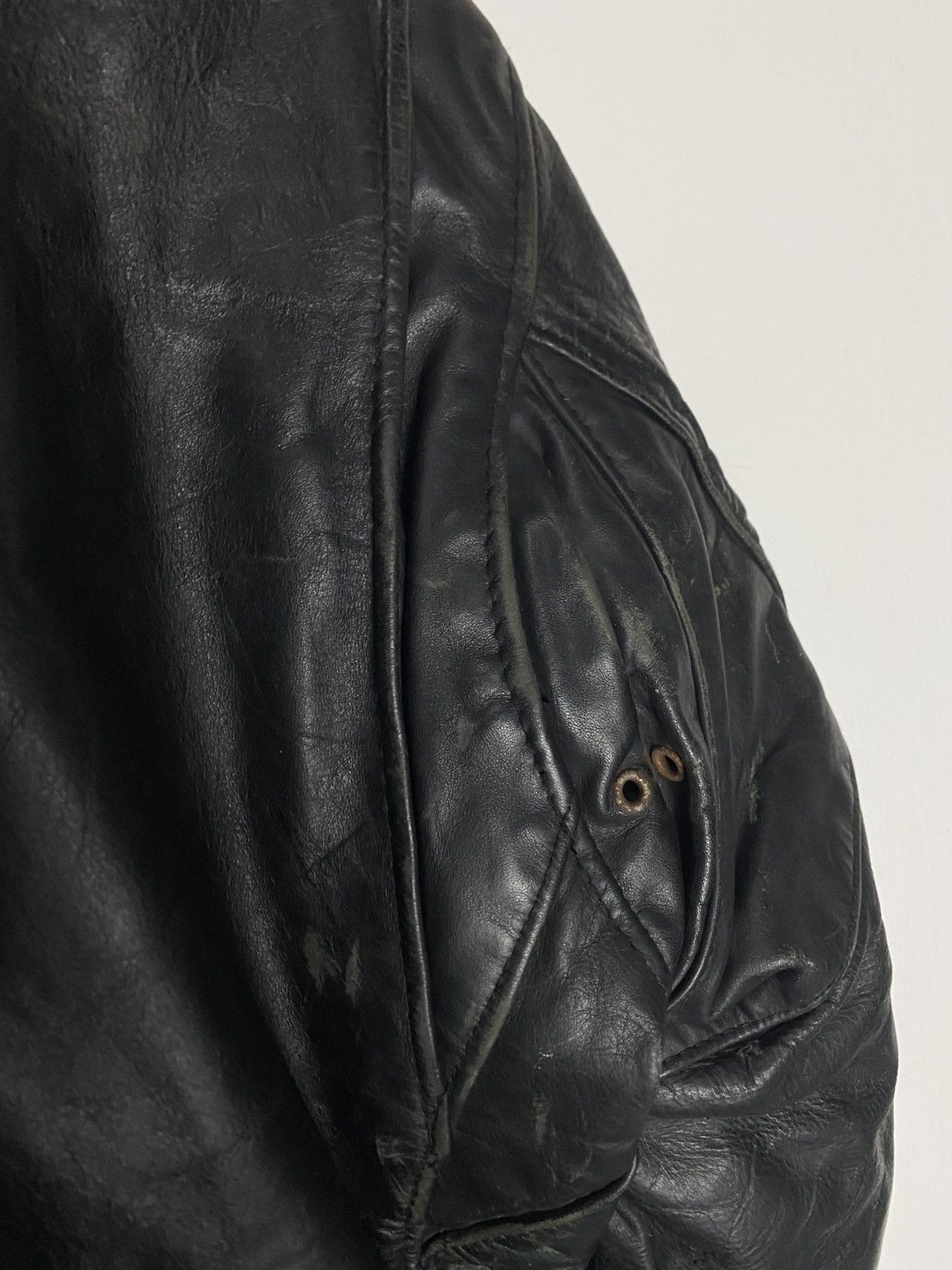 Schott Rare Vintage 80s Schott Perfecto Double Collar Size 40 Size US L / EU 52-54 / 3 - 12 Thumbnail