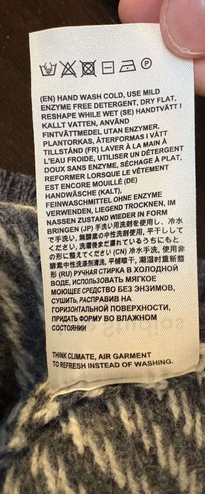 Acne Studios Acne Studios Chevron-intarsia Sweater White/grey Size US S / EU 44-46 / 1 - 5 Thumbnail