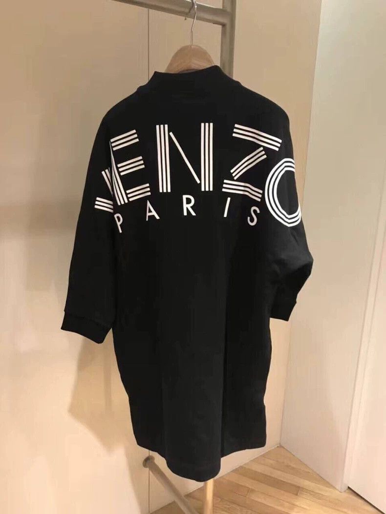Kenzo KENZO Lettered hoodie mid-length dress Size S / US 4 / IT 40 - 1 Thumbnail
