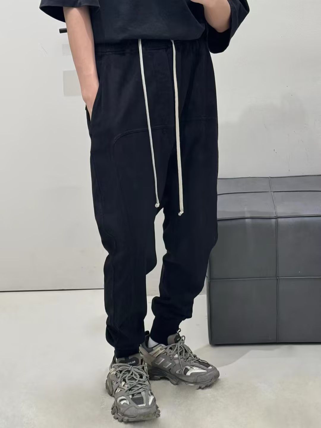 Rick Owens RICK OWENS DRKSHDW Prisoner Drawstring Pants RIG Size US 31 - 8 Thumbnail