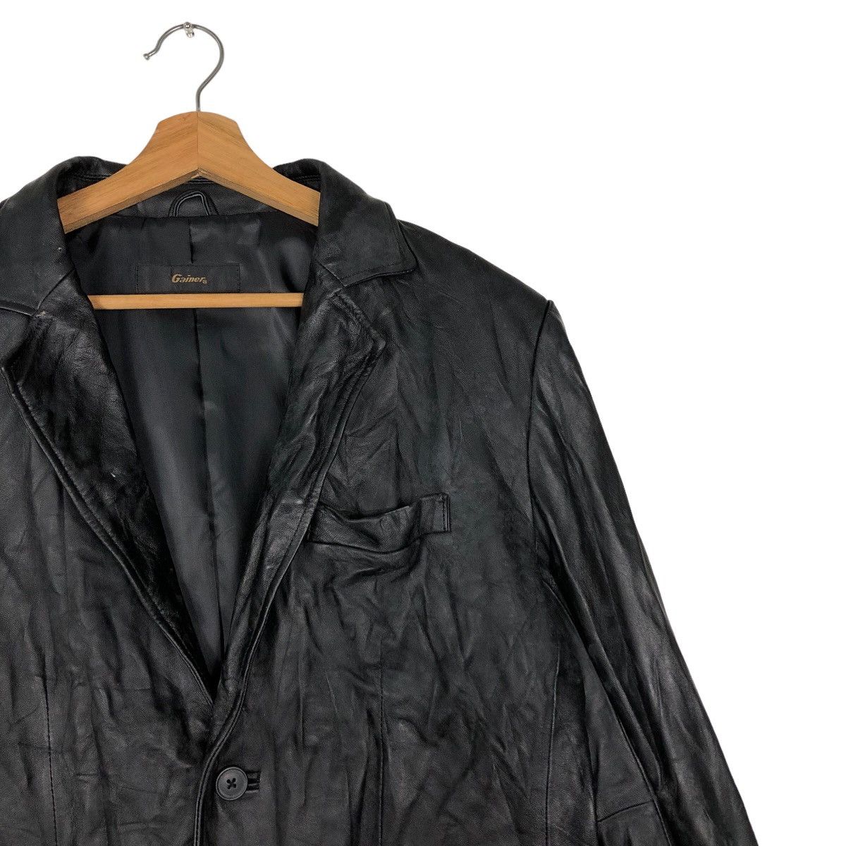 Japanese Brand 🔥90’s Vintage Biker Genuine Leather Jacket Gainer Japan Size US L / EU 52-54 / 3 - 6 Thumbnail