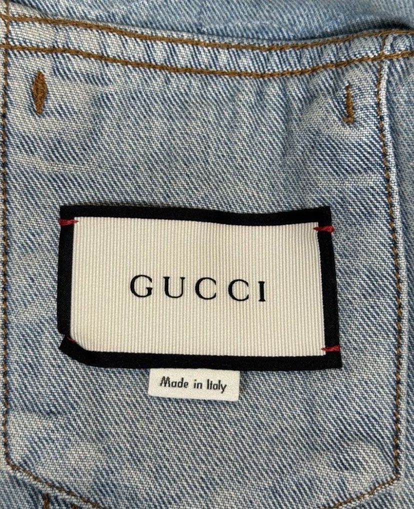 Gucci Gucci Blind For Love Denim Jacket Size M / US 6-8 / IT 42-44 - 8 Thumbnail