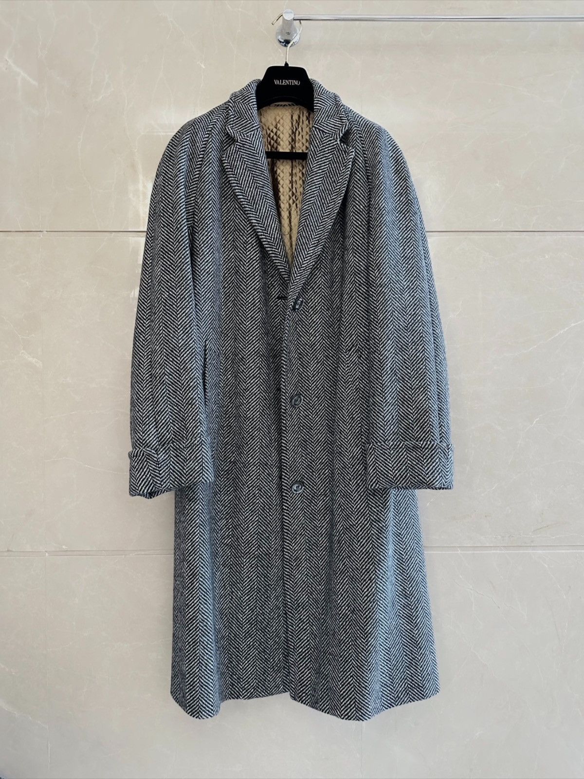 Gucci Gucci Runway Herringbone Coat With Embroidery Size M / US 6-8 / IT 42-44 - 3 Thumbnail