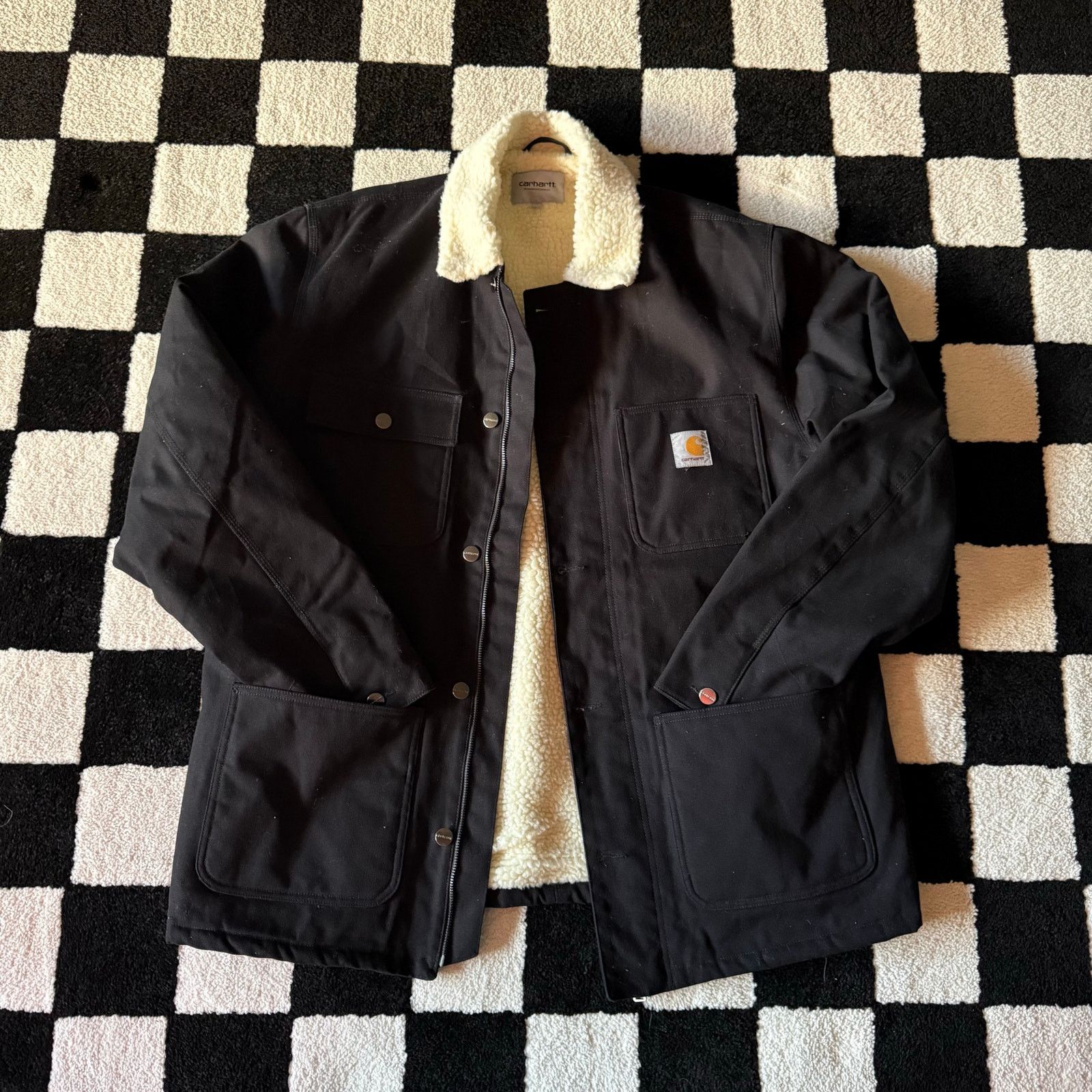 Carhartt Wip Carhartt WIP fleece lined canvas barn jacket Size US XL / EU 56 / 4 - 1 Thumbnail