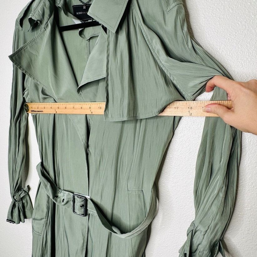 Other BCBGMaxazria Sage Ultra Thin Wide Notch Lapel Belt Jacket S Size S / US 4 / IT 40 - 16 Thumbnail
