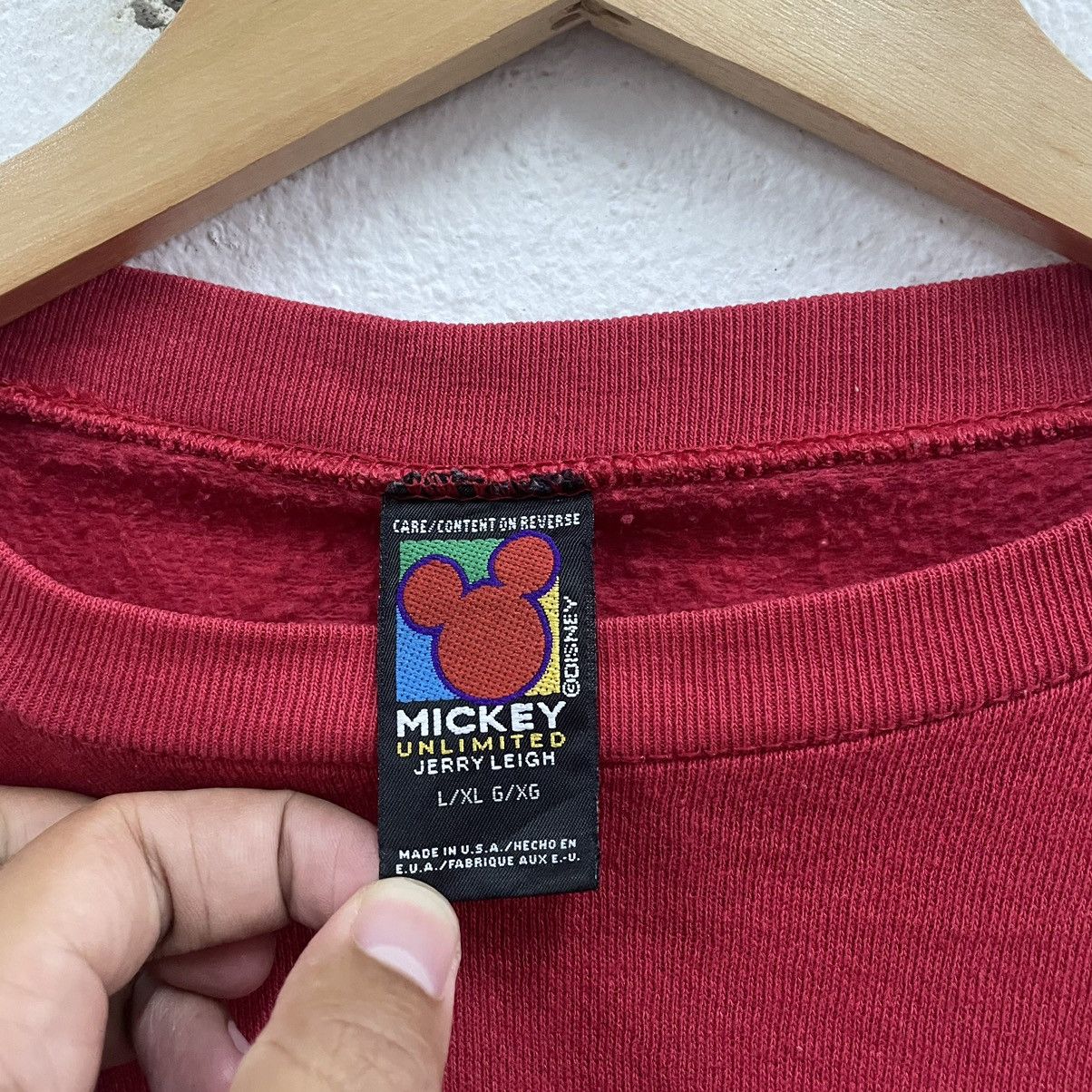 Disney × Vintage 🔥Vintage 90s Mickey Mouse Big Image Promo Disney Sweatshirts Size US L / EU 52-54 / 3 - 8 Thumbnail