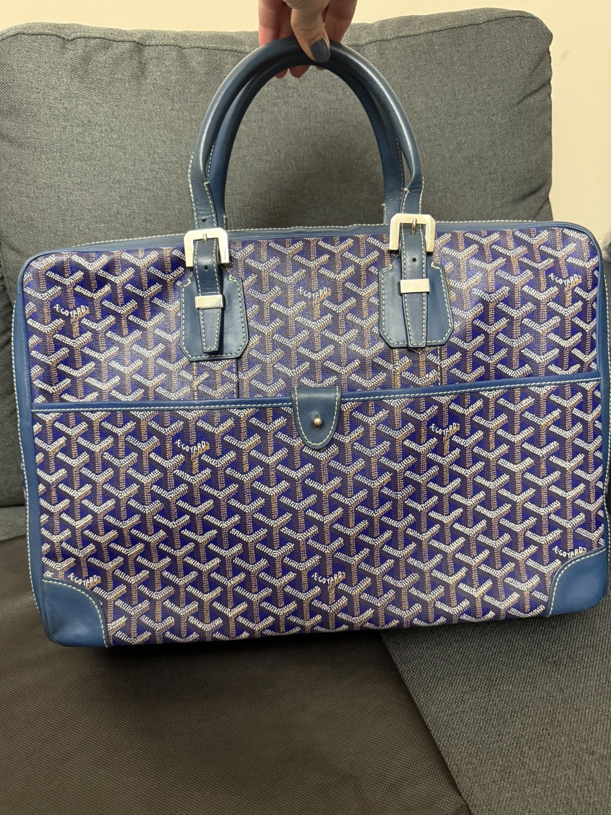 Goyard Goyard Blue Ambassade briefcase Size ONE SIZE - 2 Thumbnail