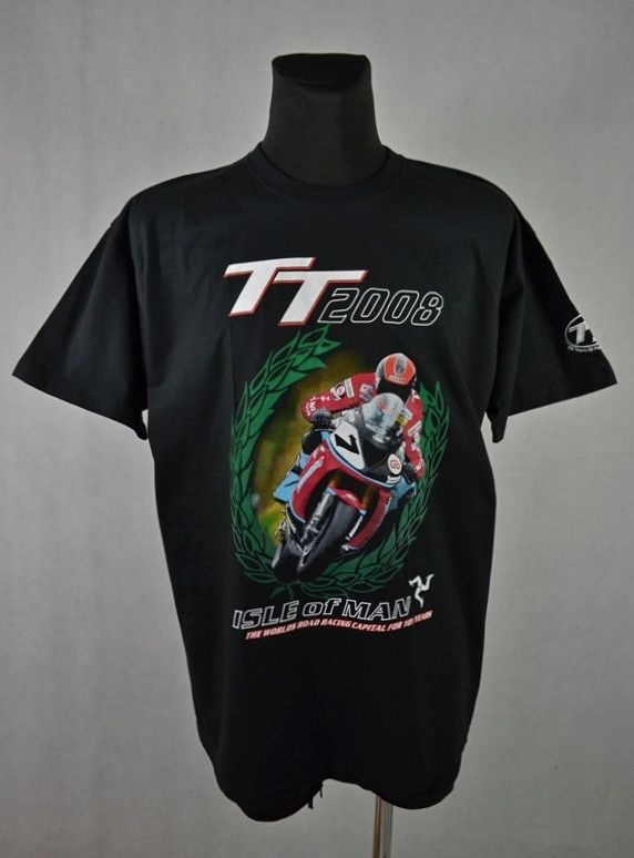 Vintage Vintage 2008 Isle Of Man TT Road Races Racing Tee XL Size US XL / EU 56 / 4 - 1 Thumbnail