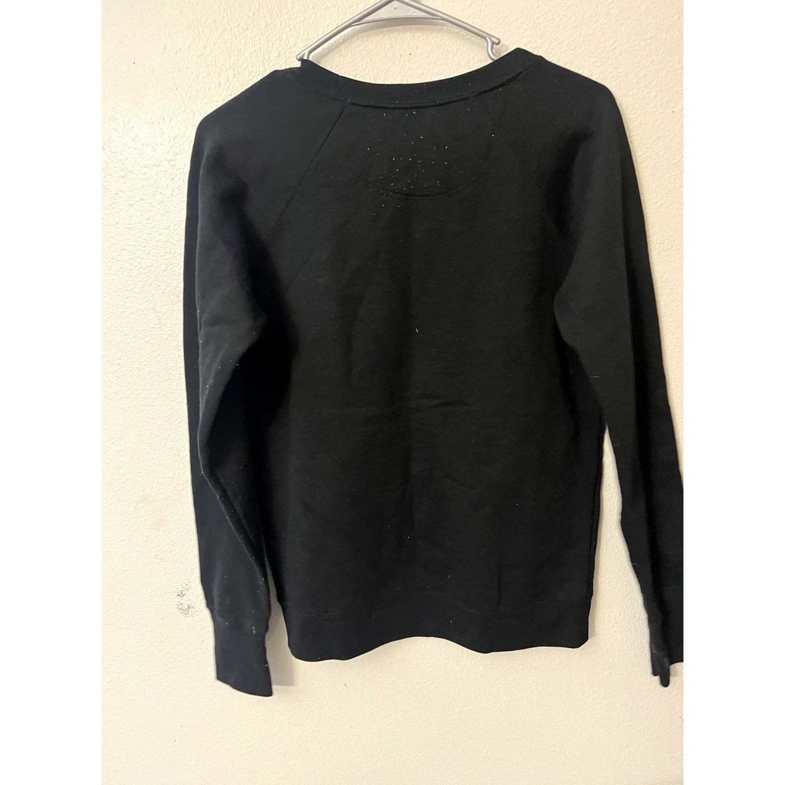 Champion Champion Sweatshirt Adult Size Small Black Solid Crewneck Mens Polyester Blend Size US S / EU 44-46 / 1 - 2 Thumbnail