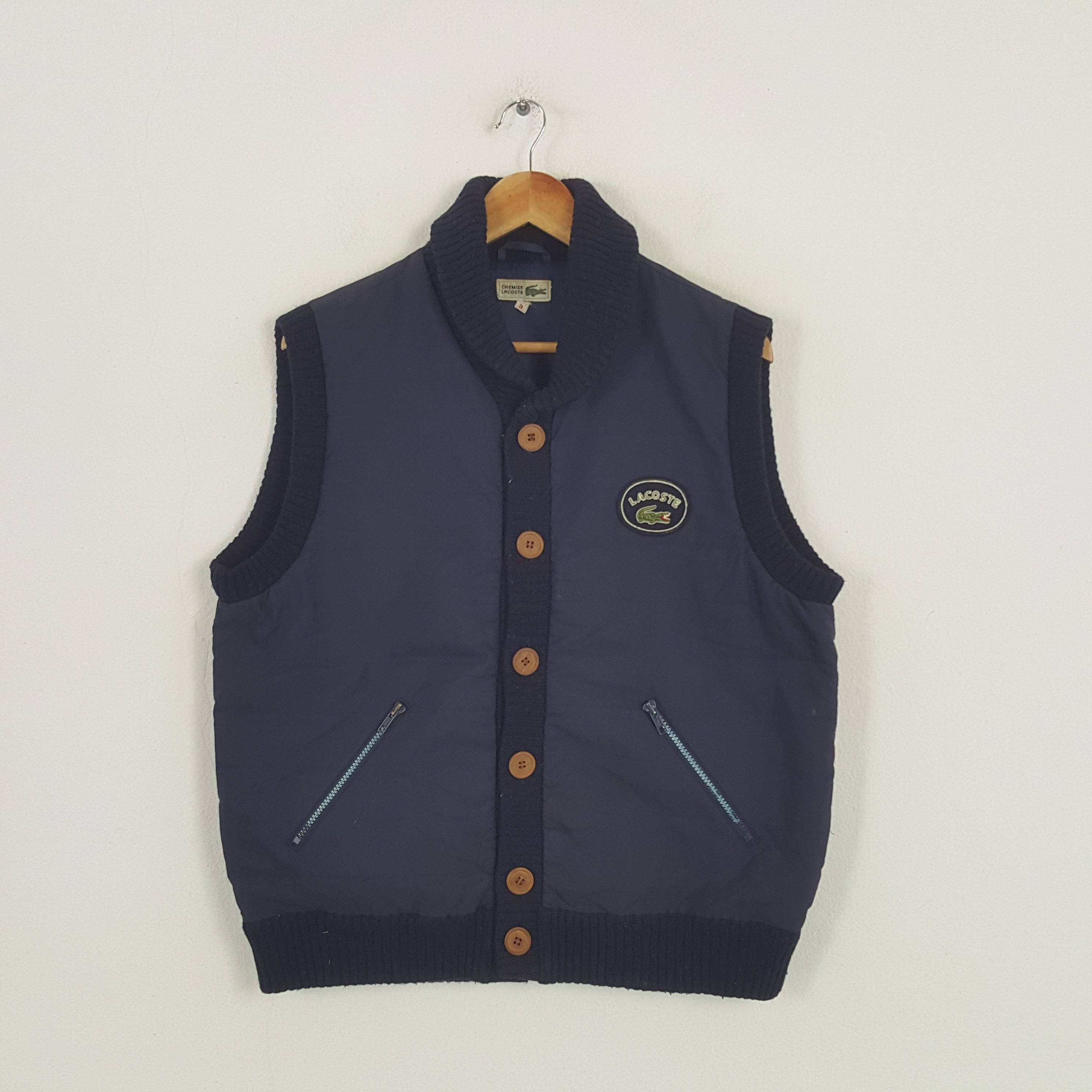 Lacoste × Vintage Vintage Lacoste Italian Brand Vest Jacket Size US L / EU 52-54 / 3 - 1 Thumbnail